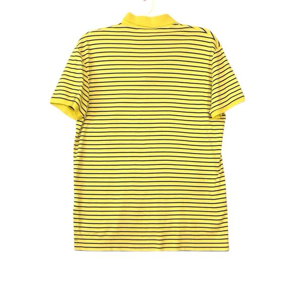 Polo Ralph Lauren Men's Yellow Striped Classic Fit Soft Touch Polo SZ M - Picture 2 of 7